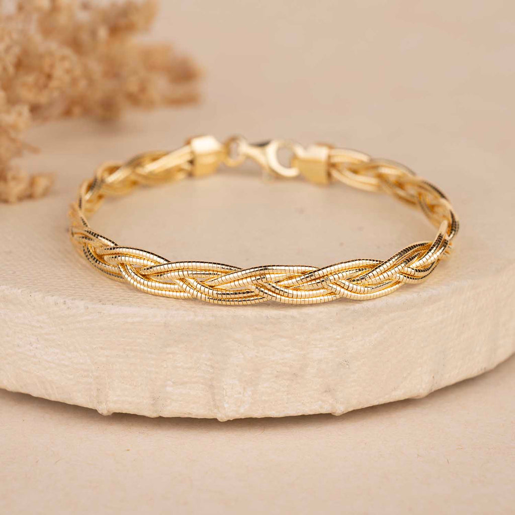 Weaving Gold Bracelet