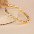 Weaving Gold Bracelet