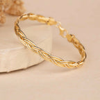 Weaving Gold Bracelet