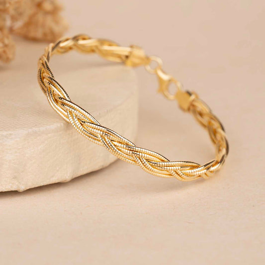 Weaving Gold Bracelet
