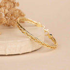 Weaving Gold Bracelet