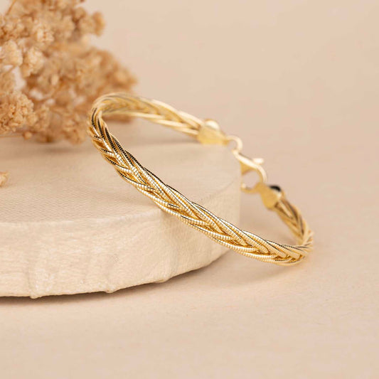 Weaving Gold Bracelet