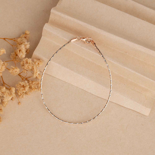 Sleek Rose Gold Bracelet