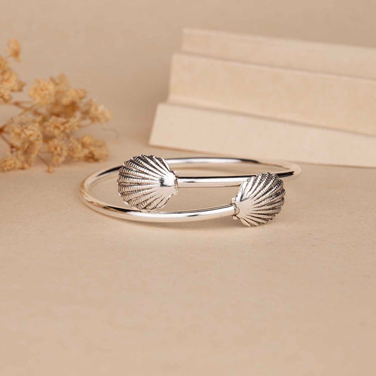 Silver Seashell Cuff