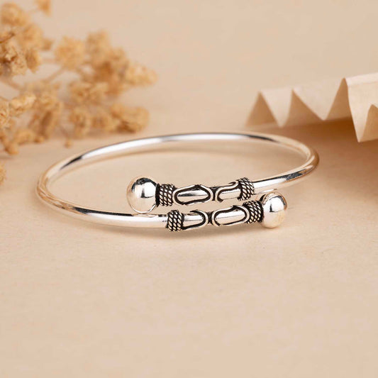 Silver Oxidised Cuff