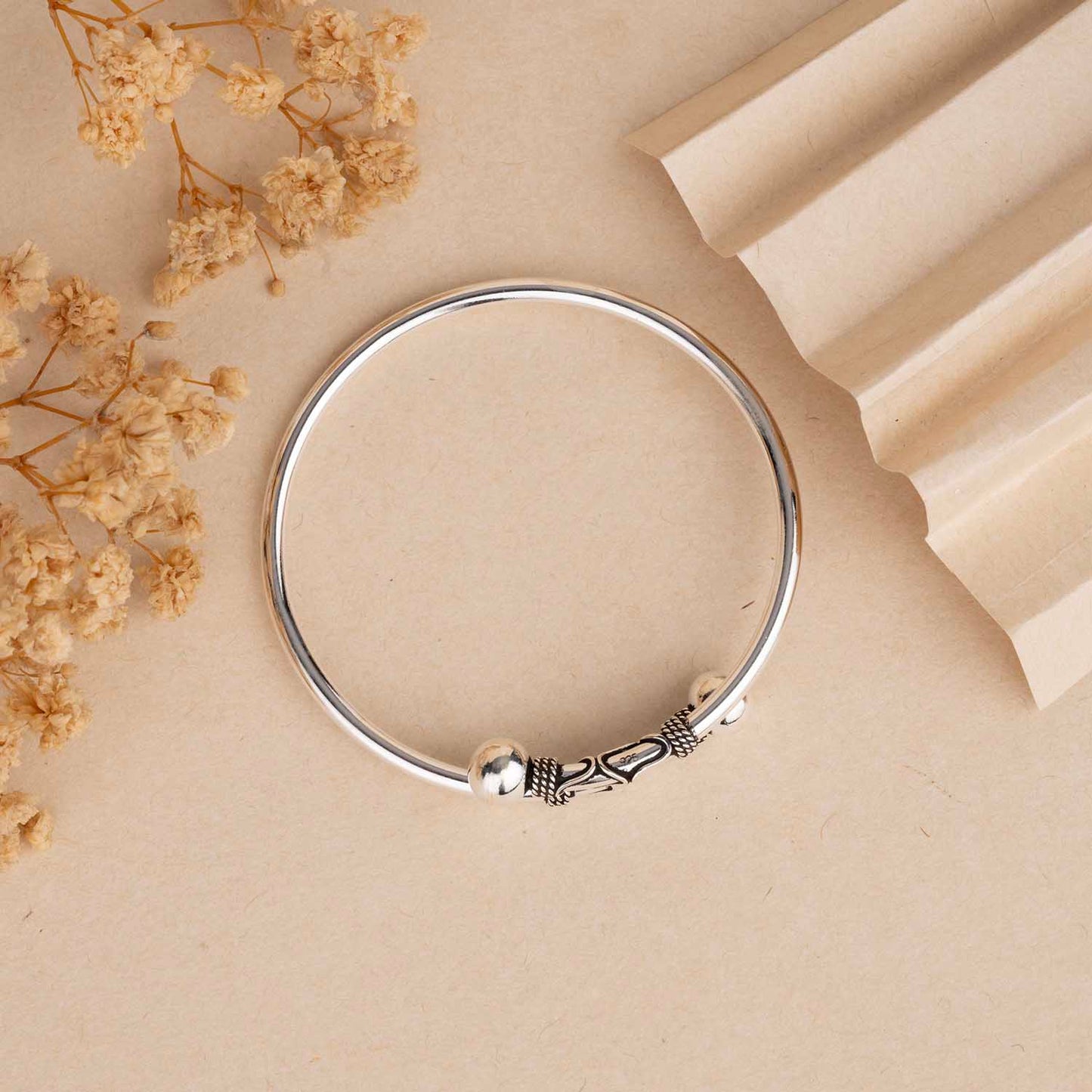 Silver Oxidised Cuff