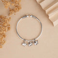 Silver Dangling Elephant Cuff