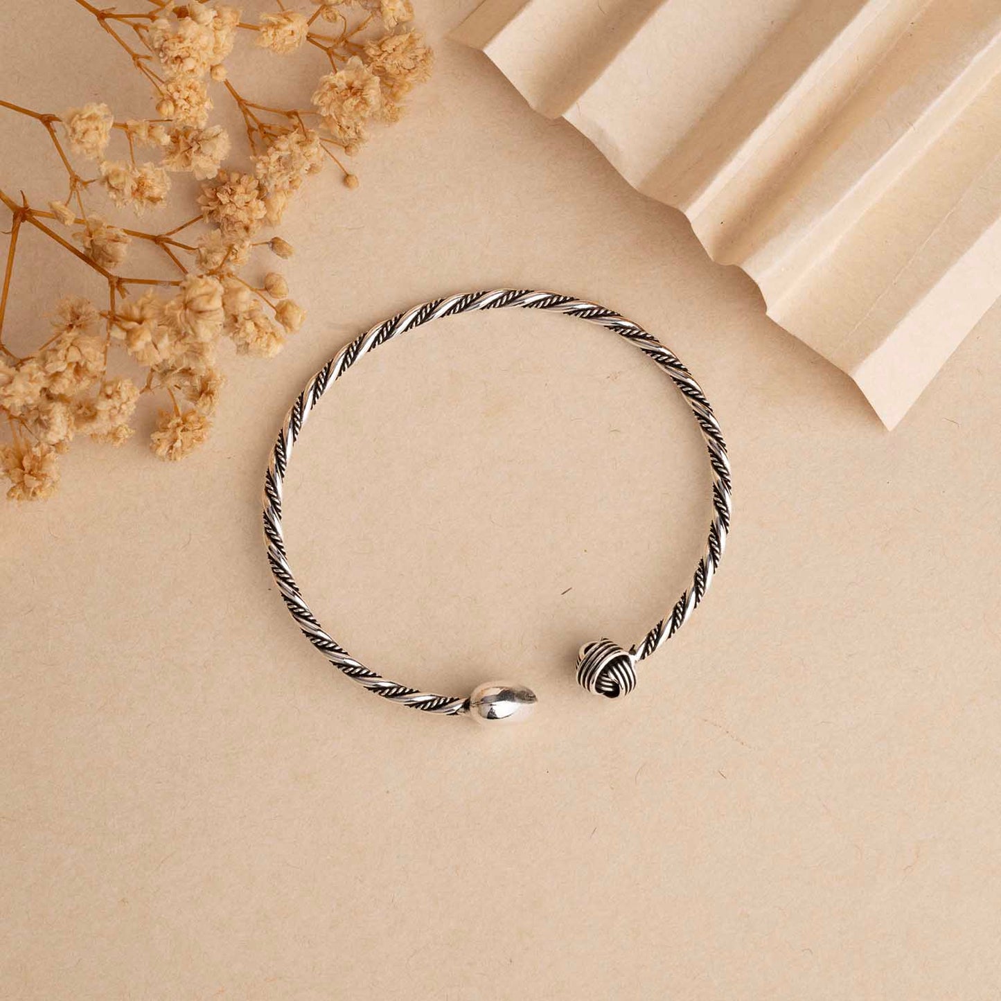 Silver Oxidised Cuff