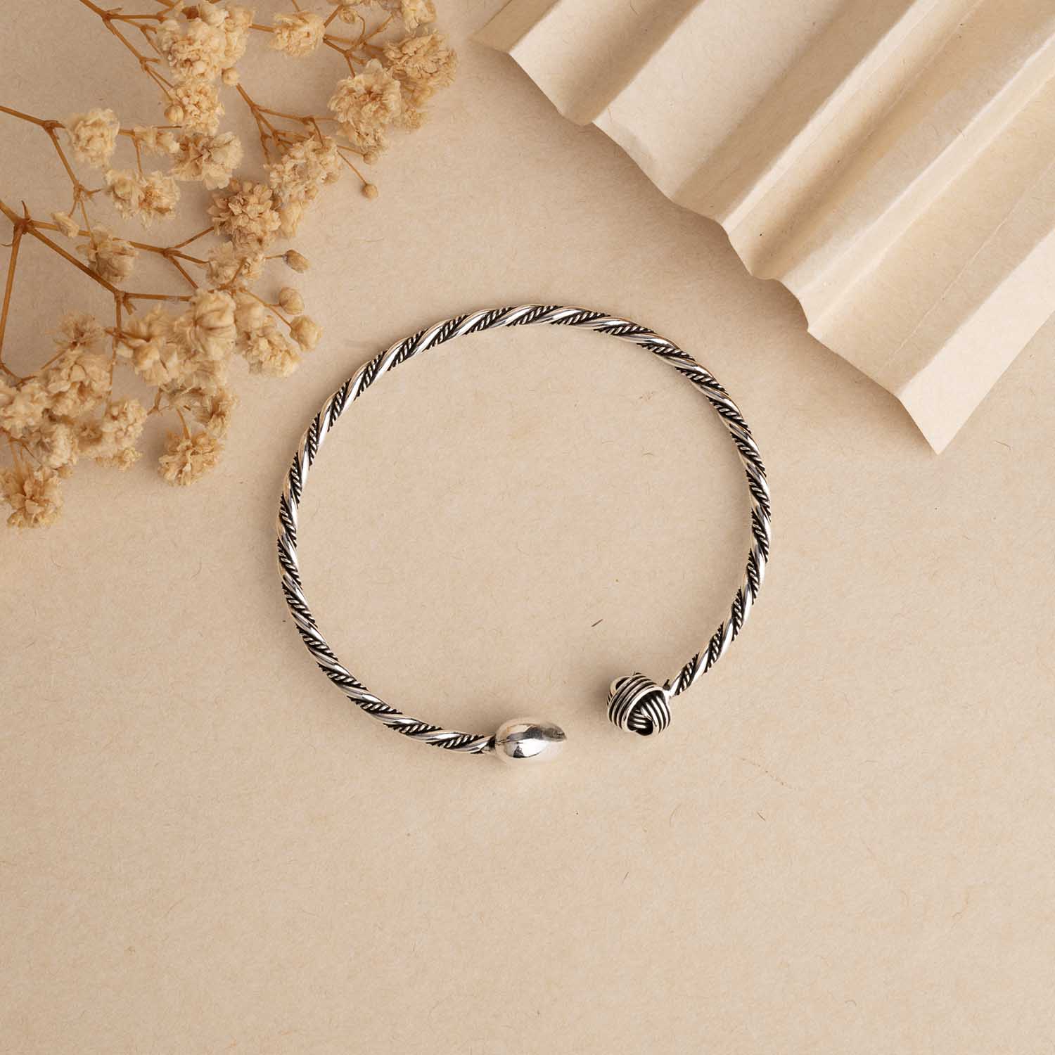Silver Oxidised Cuff