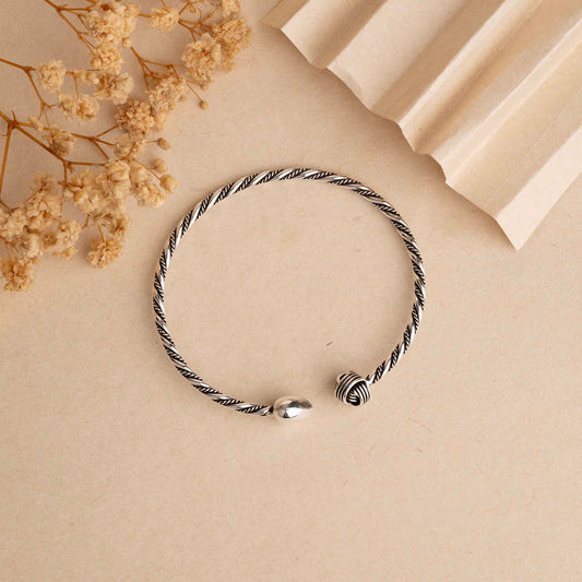 Silver Oxidised Cuff