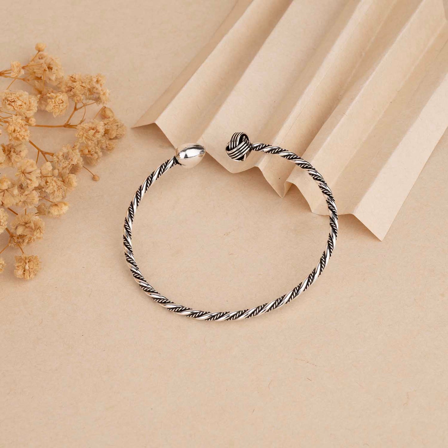 Silver Oxidised Cuff