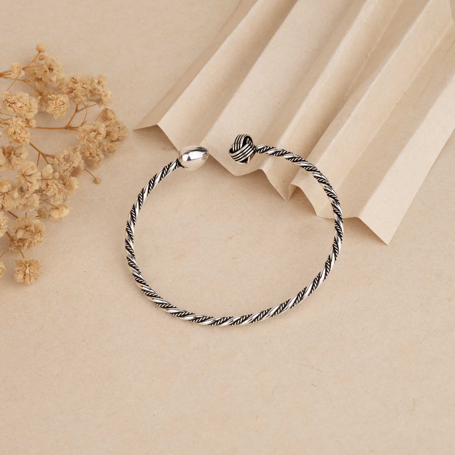 Silver Oxidised Cuff