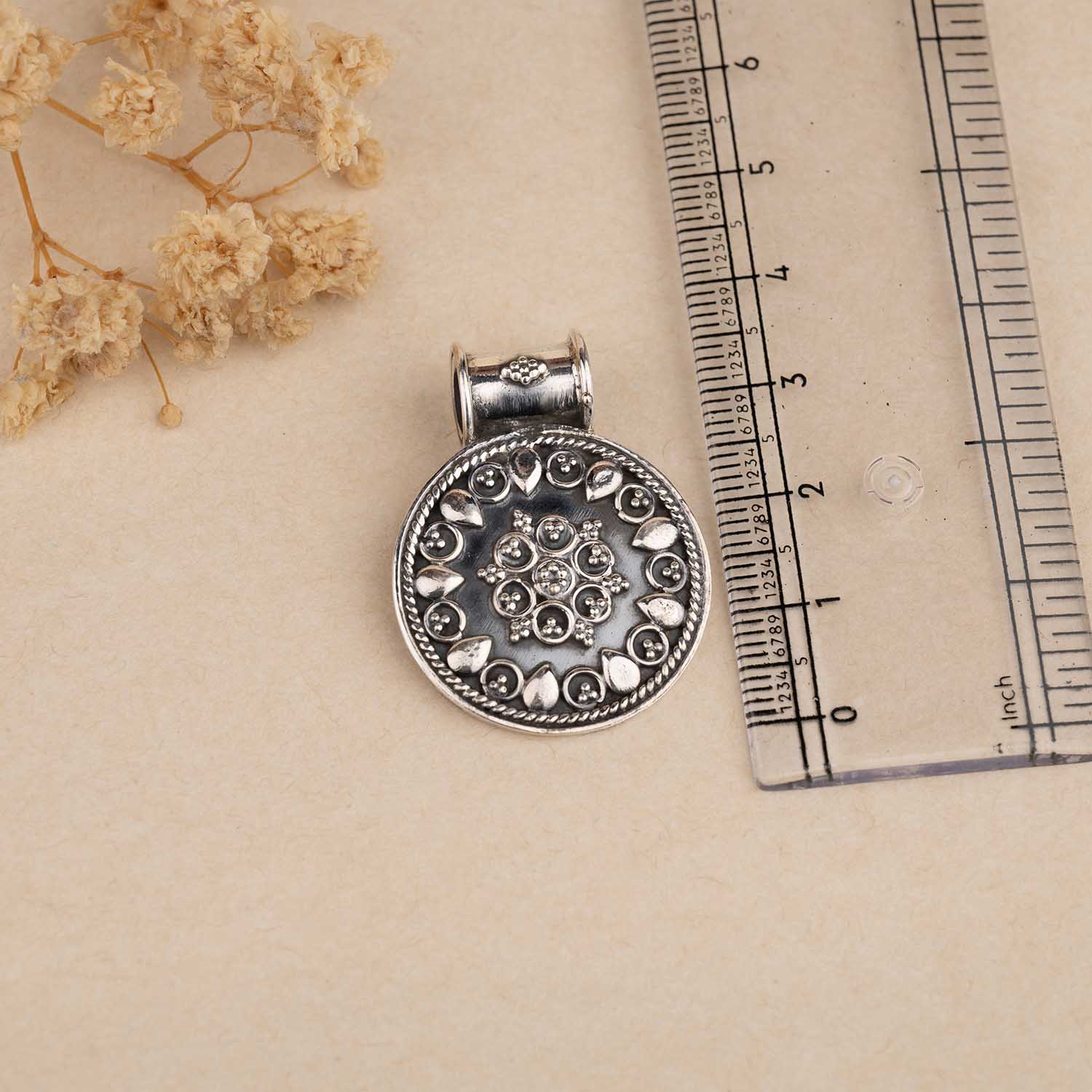 Silver Oxidised Pendant