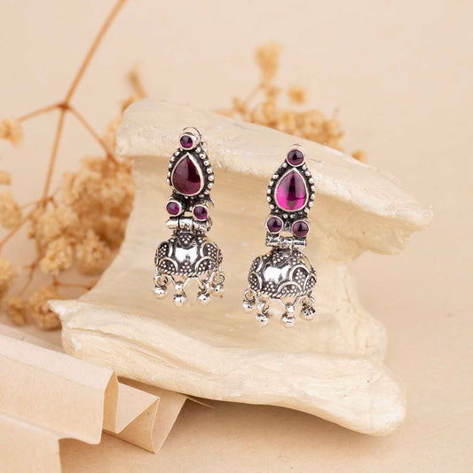 Silver Jhumka