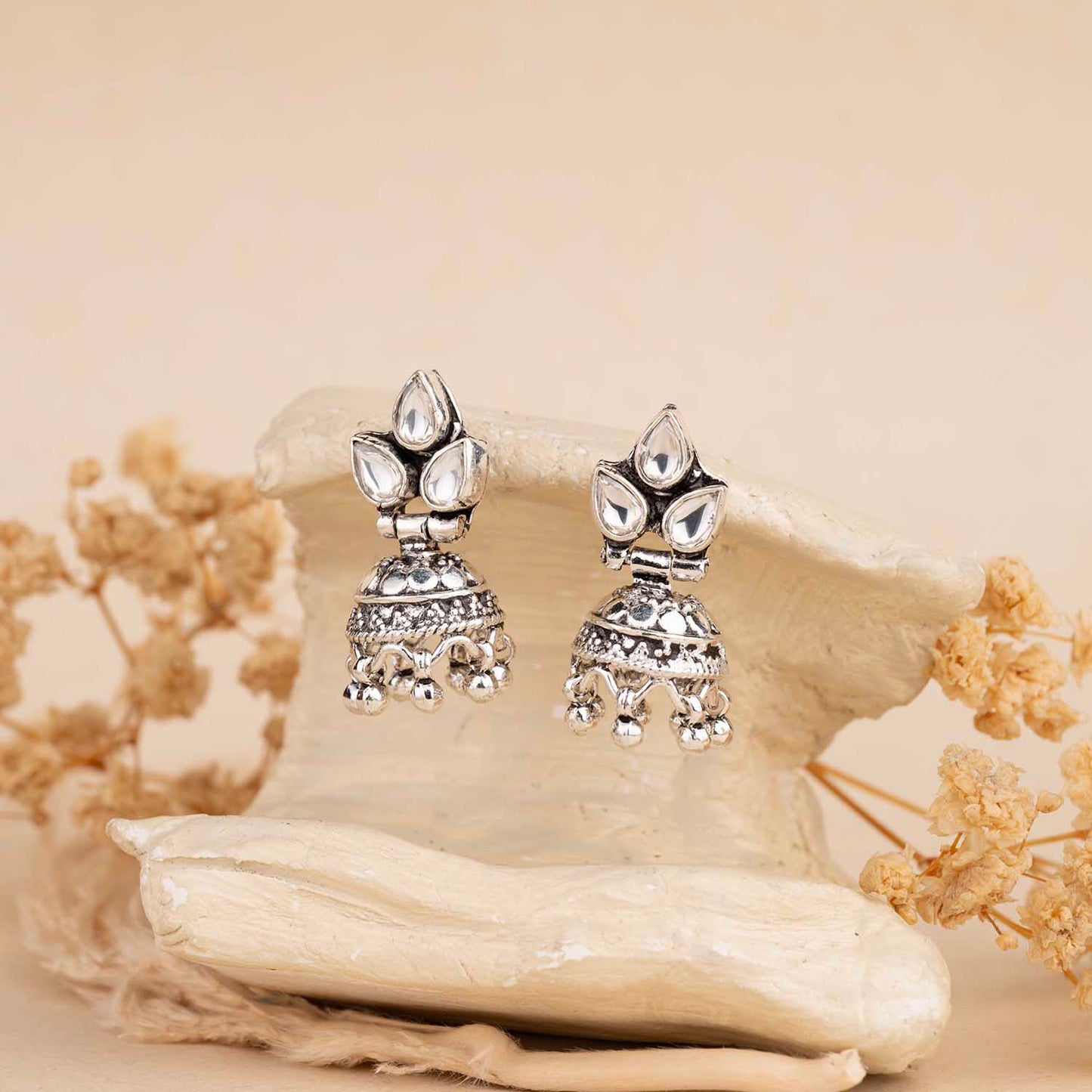 Silver Jhumka