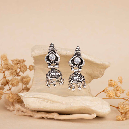 Silver Jhumka