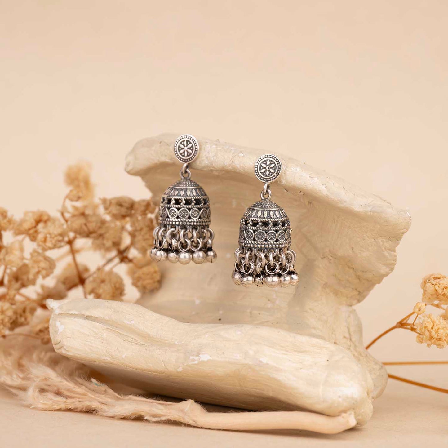 Silver Jhumka