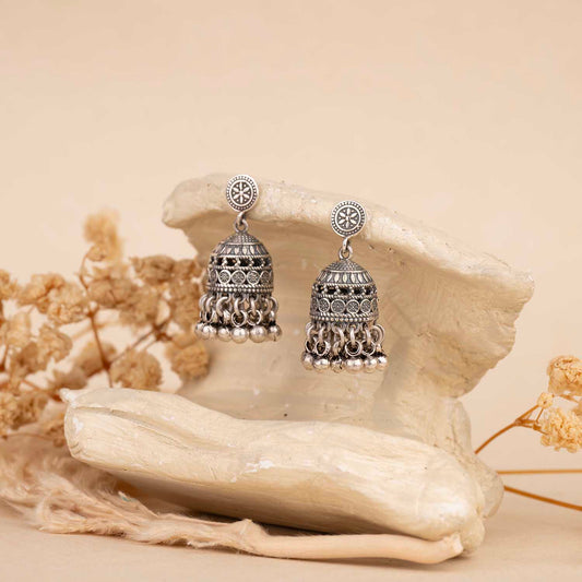 Silver Jhumka