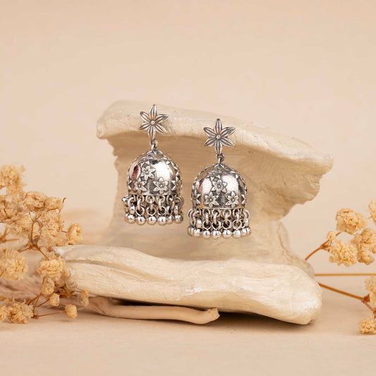 Silver Jhumka