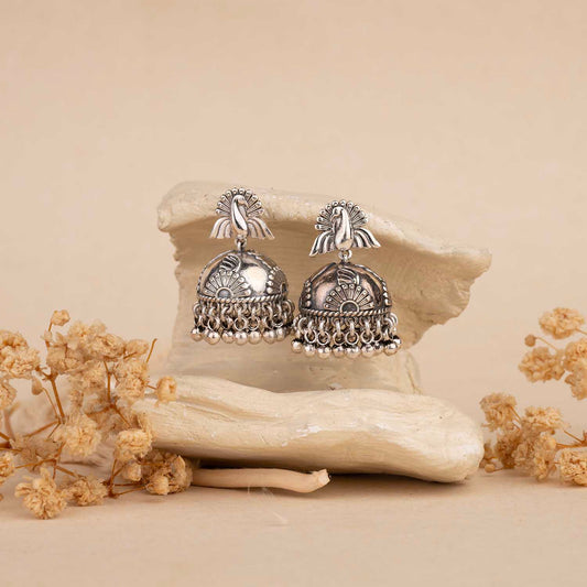Silver Jhumka