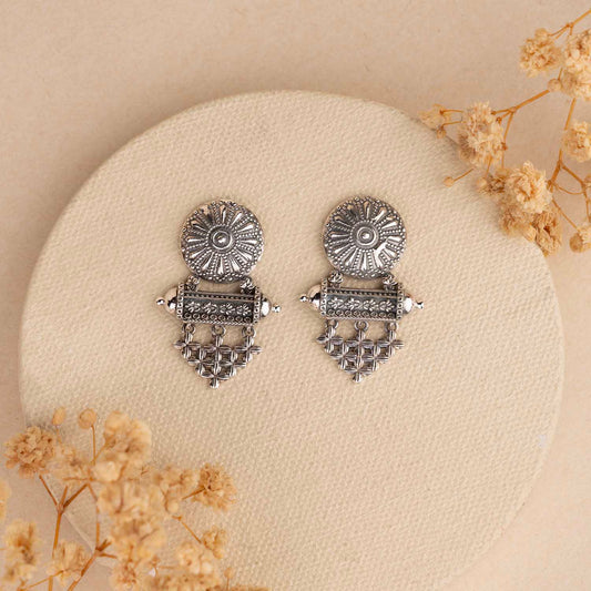 Oxidised Silver Earrings