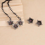 Oxidised Mangalsutra with Earrings