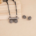 Oxidised Mangalsutra with Earrings