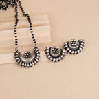 Oxidised Mangalsutra with Earrings