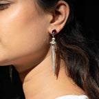 Dangling Silver Earrings