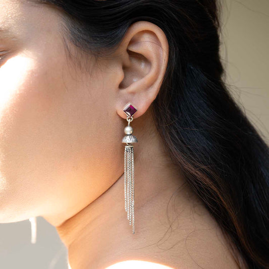Silver Dangling Earrings