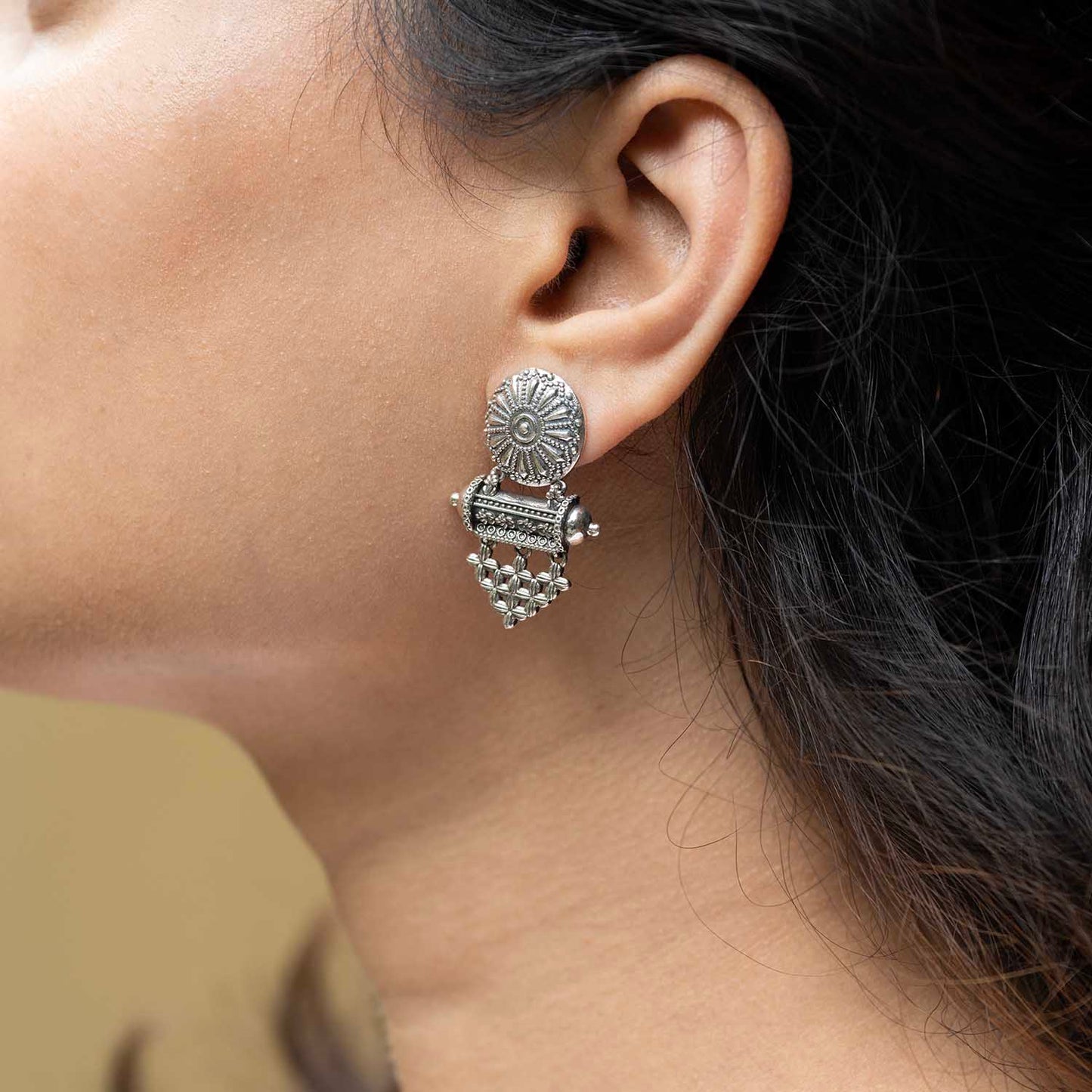 Oxidised Silver Earrings