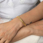 Weaving Gold Bracelet
