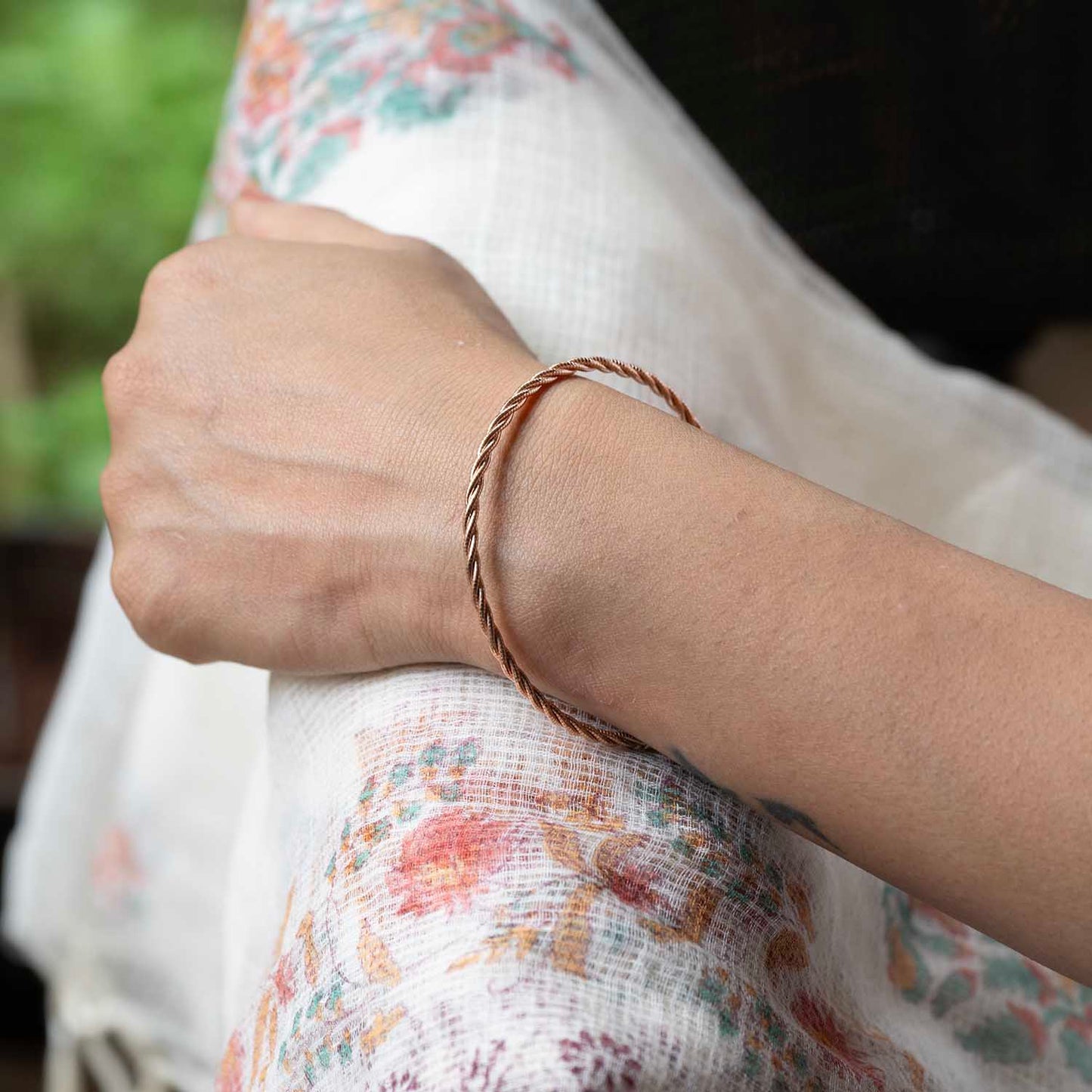 Sleek Rose Gold Bracelet