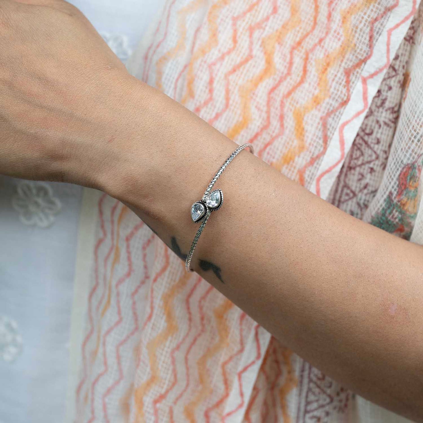 Sleek Silver Bracelet