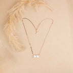 Rose Gold Square Silver Mangalsutra