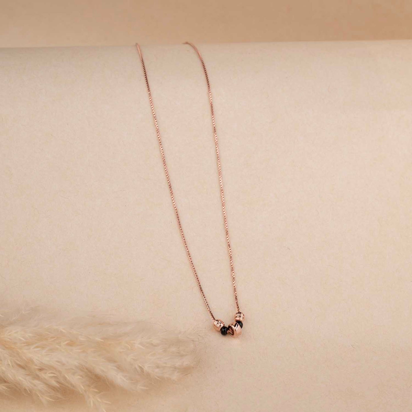 Minimal Rose Gold Mangalsutra