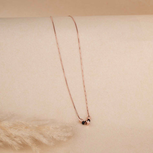 Minimal Rose Gold Mangalsutra