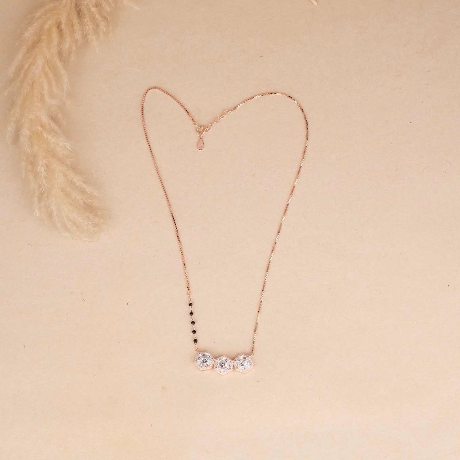 Sparking Silver Mangalsutra