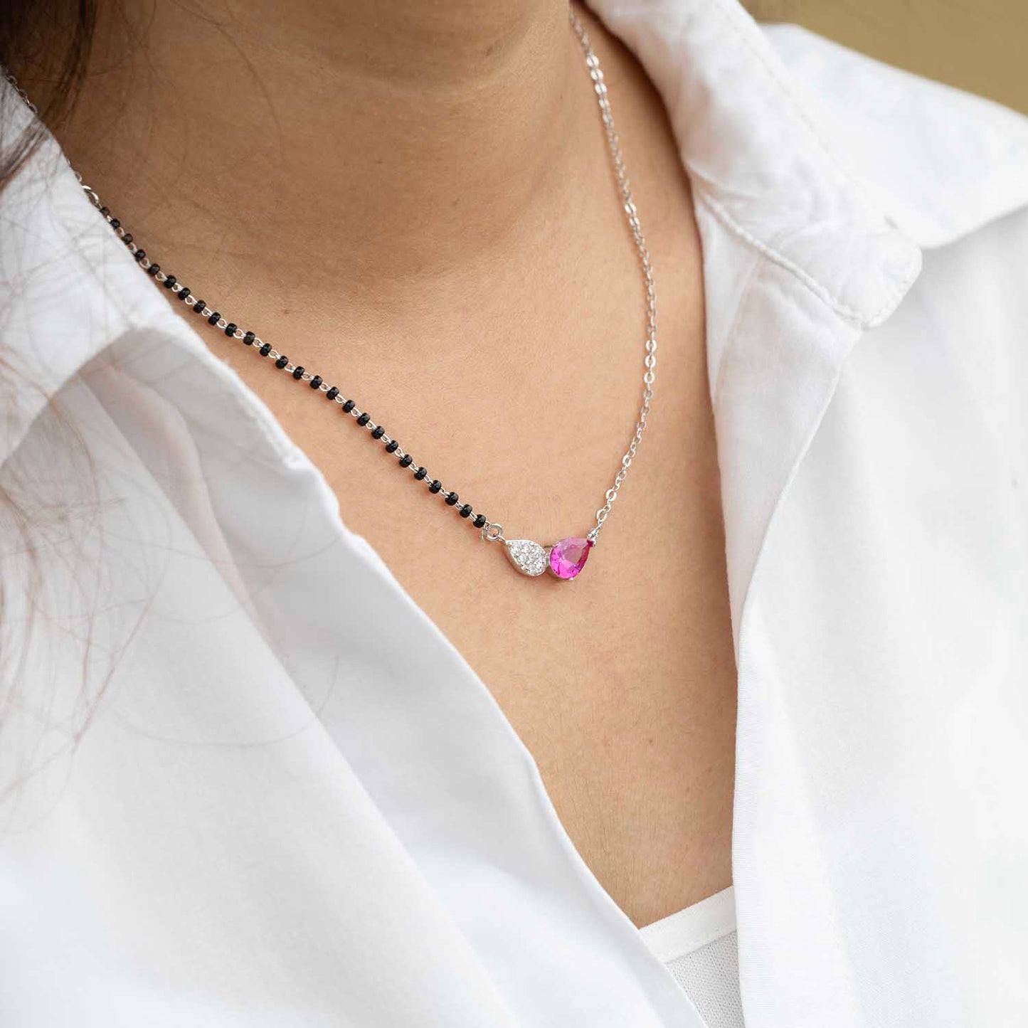 Silver Mangalsutra