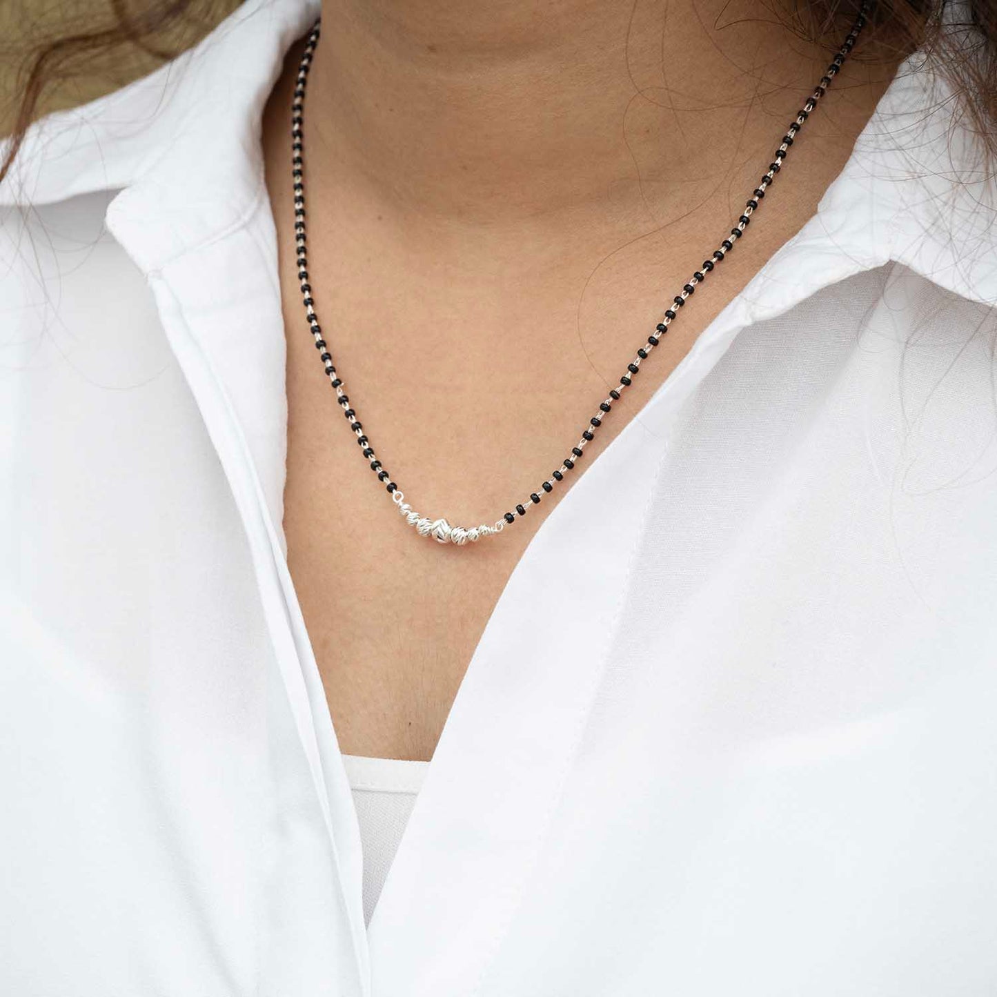 Silver Mangalsutra