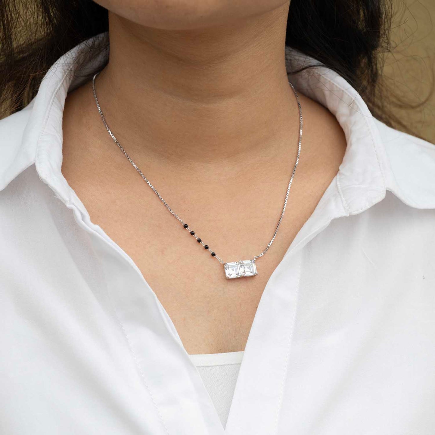 Silver Mangalsutra