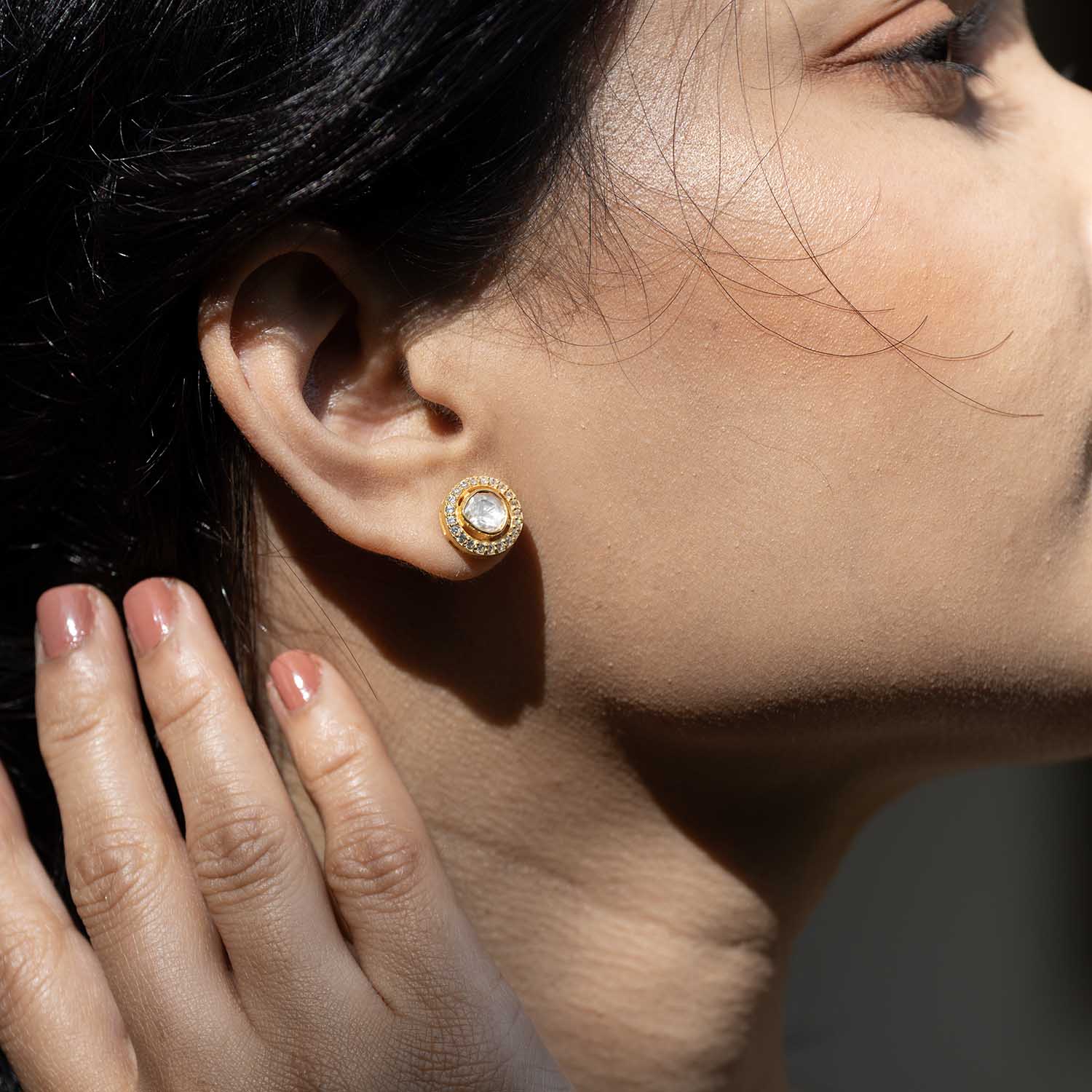 Polki Kundan Earrings