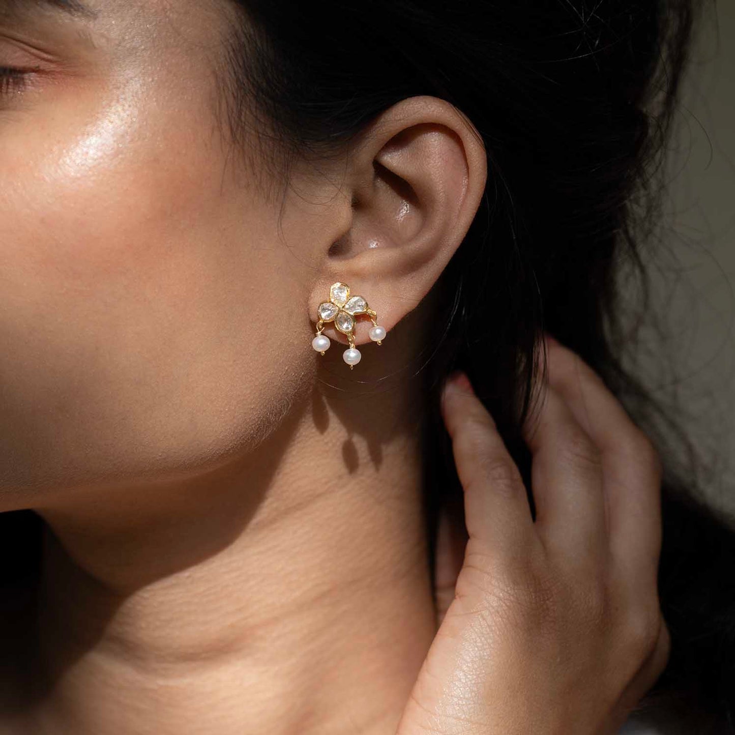 Polki Kundan Earrings