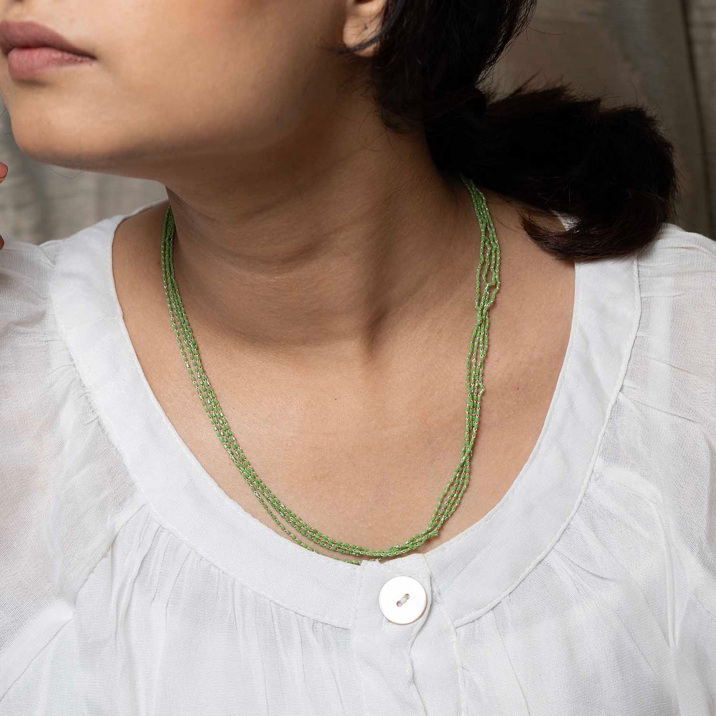 Minimal Green Necklace