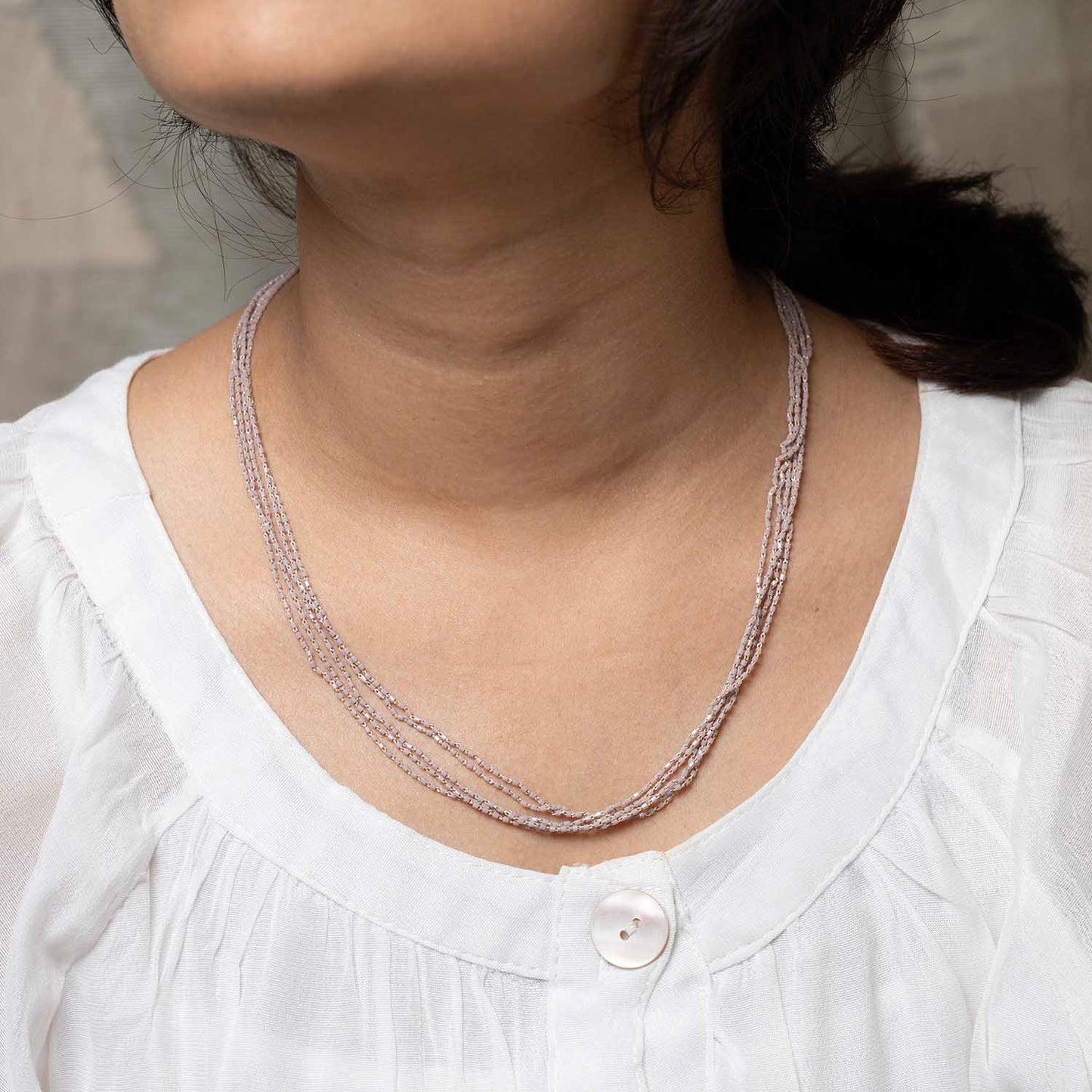 Minimal Pink Necklace