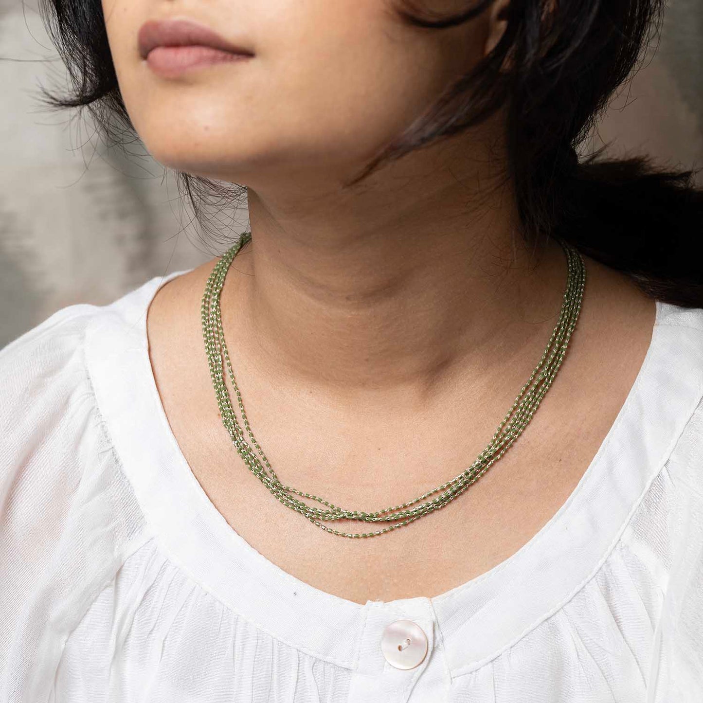 Minimal Green Necklace