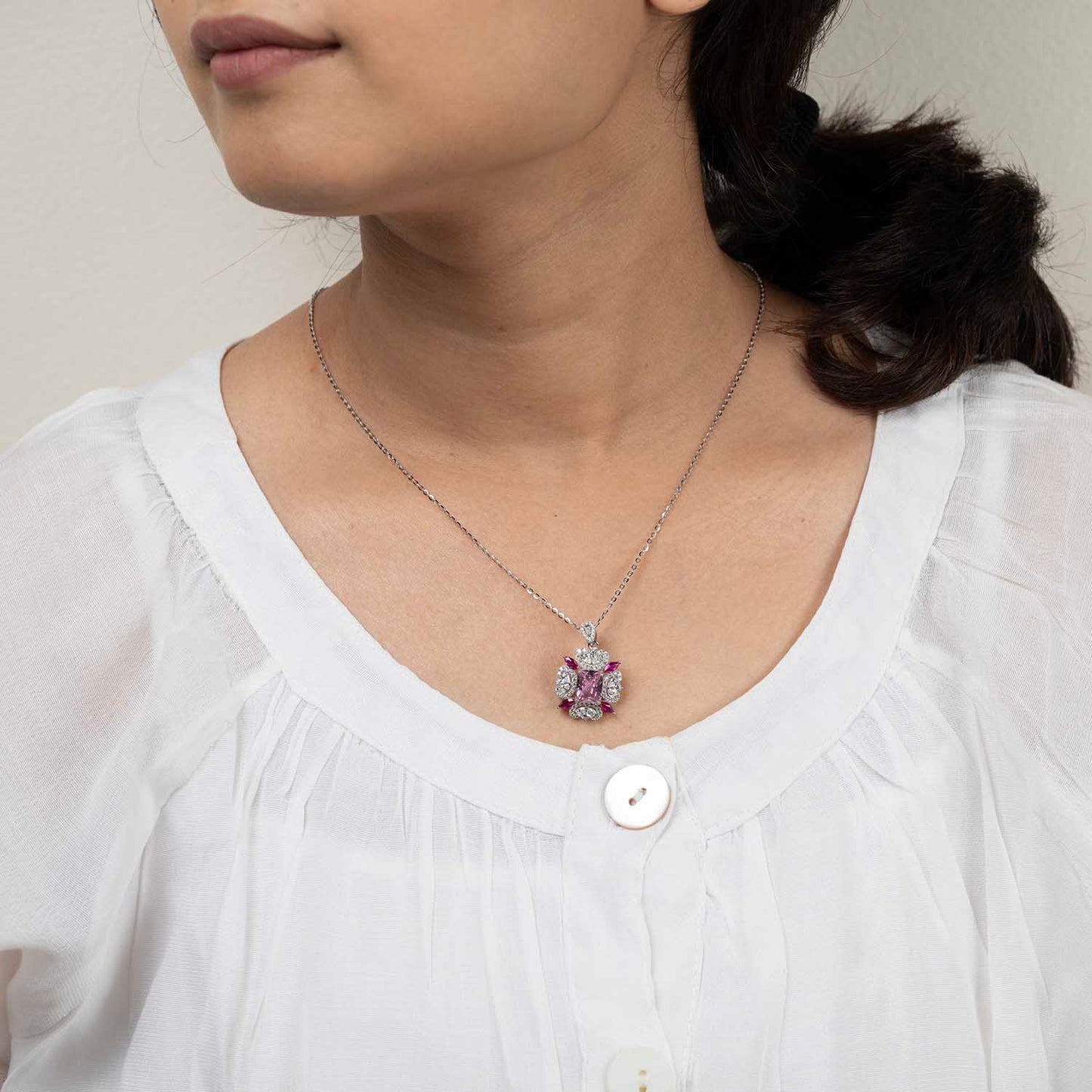 Sparkling Silver Necklace