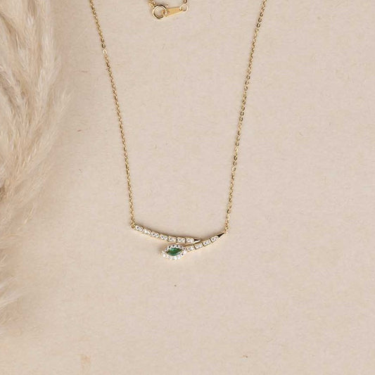 Dinty Snake Gold Necklace