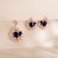 Rose Gold Pendant & Earrings Set