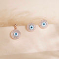 Rose Gold Pendant & Earrings Set